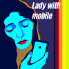 Madonna with mobile phone