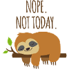 Sleeping sloth on a branch