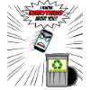 Phone Funny Cartoon Tech Design