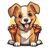 Design natalizio per cani - Stile Kawaii