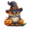 Owl Halloween Cartoon