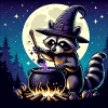Raccoon Halloween