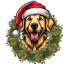 Golden Retriever at Christmas 🎄