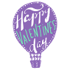 Joyeuse Saint-Valentin, montgolfière, dire