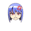 Faccia anime arrabbiata emoji Baka! - Camicia Anime