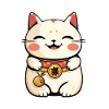 Maneki Neko Cat - Anime Shirt