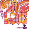 Woodstock Peace Love Hippie Design