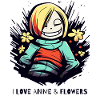 I love anime and flowers