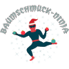 Baumschmuck-Ninja im Retro Flat Design