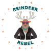 Reindeer Biker Rebel