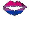 Bisexual Pride Flag LGBTQ Lips