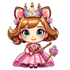 Kawaii chibi little princess