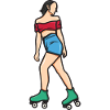 Roller Skating Girl