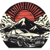 JDM-Auto Japanische Retro-Autorenn-Drift-Legende