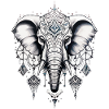 Elefant geometrisch