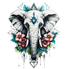 Elefant geometrisch