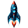 Rocket with Stars | Spaceship