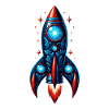 Rocket man in space