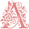 Letter A Floral