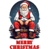 Père Noël sur la cheminée