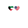 Kuwait, USA, Heartbeat, Flag, Kuwaiti