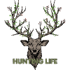 Hunting Elch mit Geweih