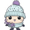 Winter Eskimo Comic Cute