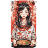 Soupes Ramen Japonaises Style Ukiyo-E