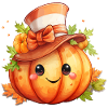 Scary Cute Mystical Halloween Pumpkin