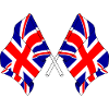 Two flags Great Britain