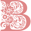 Letter B Floral