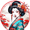 Japanese geisha girl