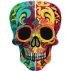 Calavera - Bunter Totenkopf
