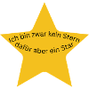 Ich bin zwar kein Stern