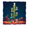 Arbre de Noël Cactus Deserts