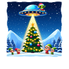 Christmas Alien UFO Imp Abduction