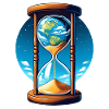 Timeglas Jorden Afrika Time Global opvarmning