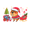 Capybara Christmas Tree Santa Claus