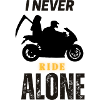 I never ride alone