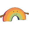 Colourful rainbow design