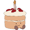 Birthday day cake logo