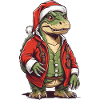 Noël T-Rex Père Noël Fun