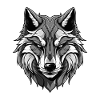 Wolf Kopf Porträt Tier