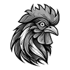 Rooster Head Portrait Animal