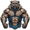 Bear Grizzly Beast Muscles Bodybuilding