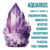 Zodiac Gemstones: Aquarius, Amethyst