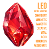 Zodiac Gemstones: Leo, Ruby
