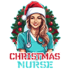 Infirmière de joyeux Noël