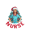 Frohe Weihnachten Krankenschwester