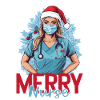 Frohe Weihnachten Krankenschwester